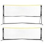 Zestaw siatkonoga słupki siatka siatkówka badminton bazooka BAZOOKAGOAL 300cm