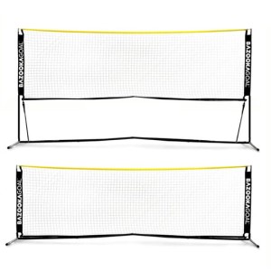 Zestaw siatkonoga słupki siatka siatkówka badminton bazooka BAZOOKAGOAL 300cm