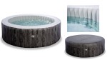 EXIT SPA balia hydromasaż Wood Deluxe 204 x 65 cm 4 osoby ciemnoszary