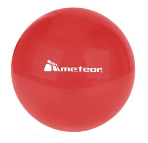 Piłka Meteor gumowa 20 cm kolor czerwony lekka