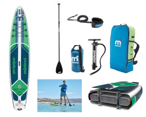 MISTRAL Deska SUP Touring 12"8 pompowana dwukomorowa 386cm szybka ZESTAW 