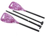 Wiosło SUP F2 dwustronne 4 elementowe pink girl dla kobiet kwiatowe dwustronne 2w1