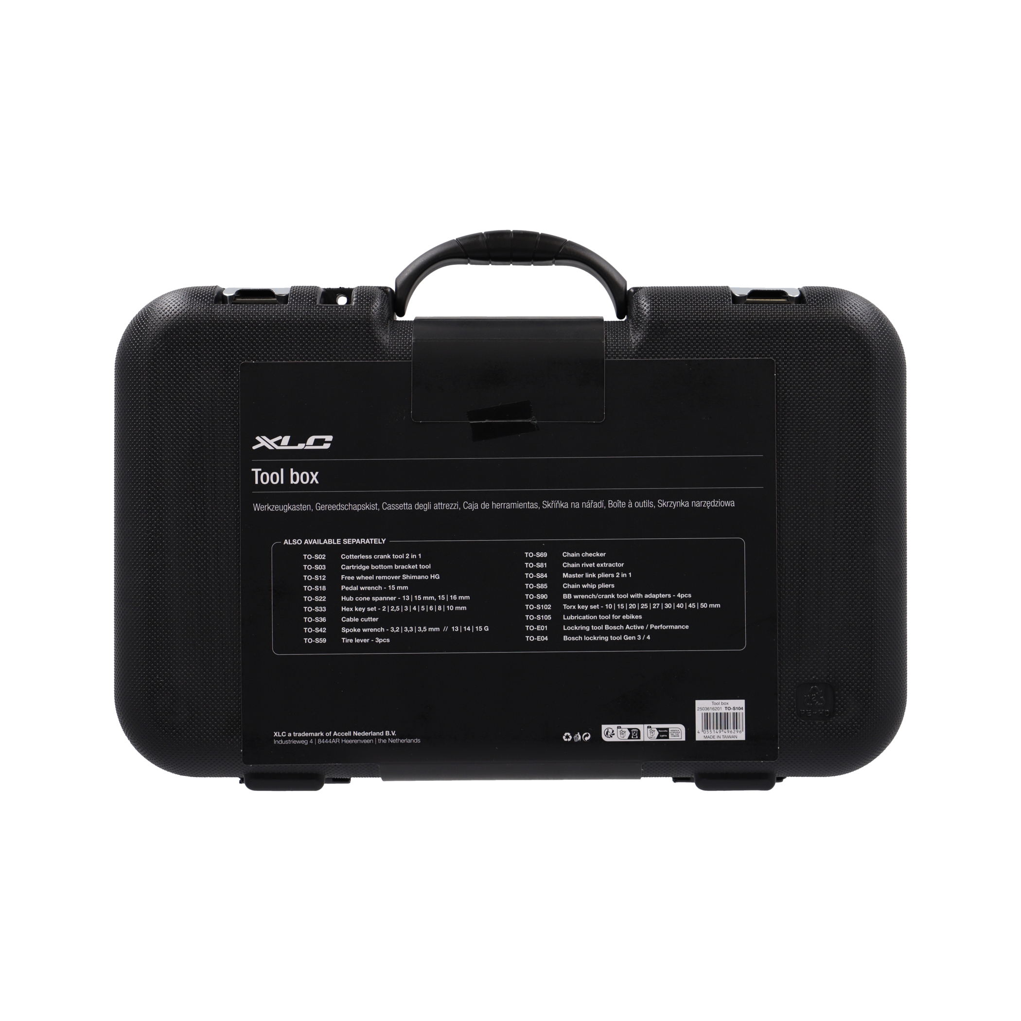 Zestaw narzędzi XLC TO-S104 do rowerów e-bike w walizce