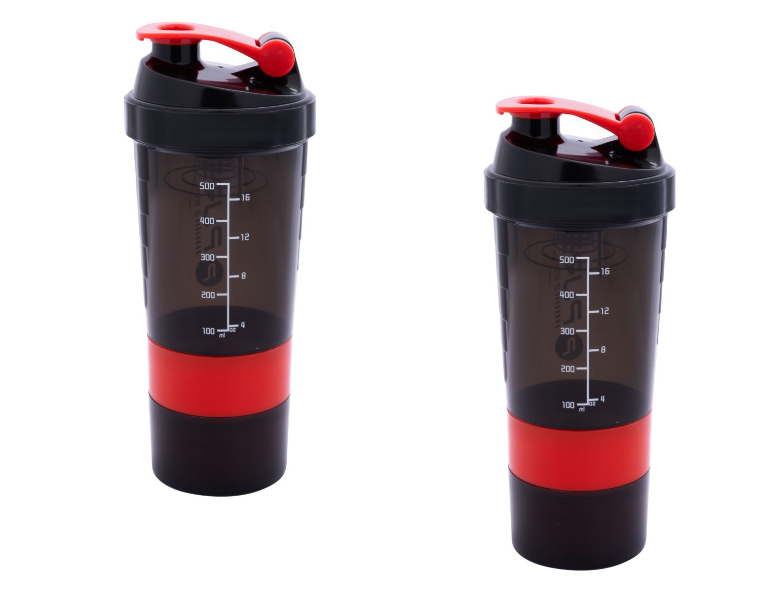 bidon shaker do odżywek P2I zestaw 2 sztuki