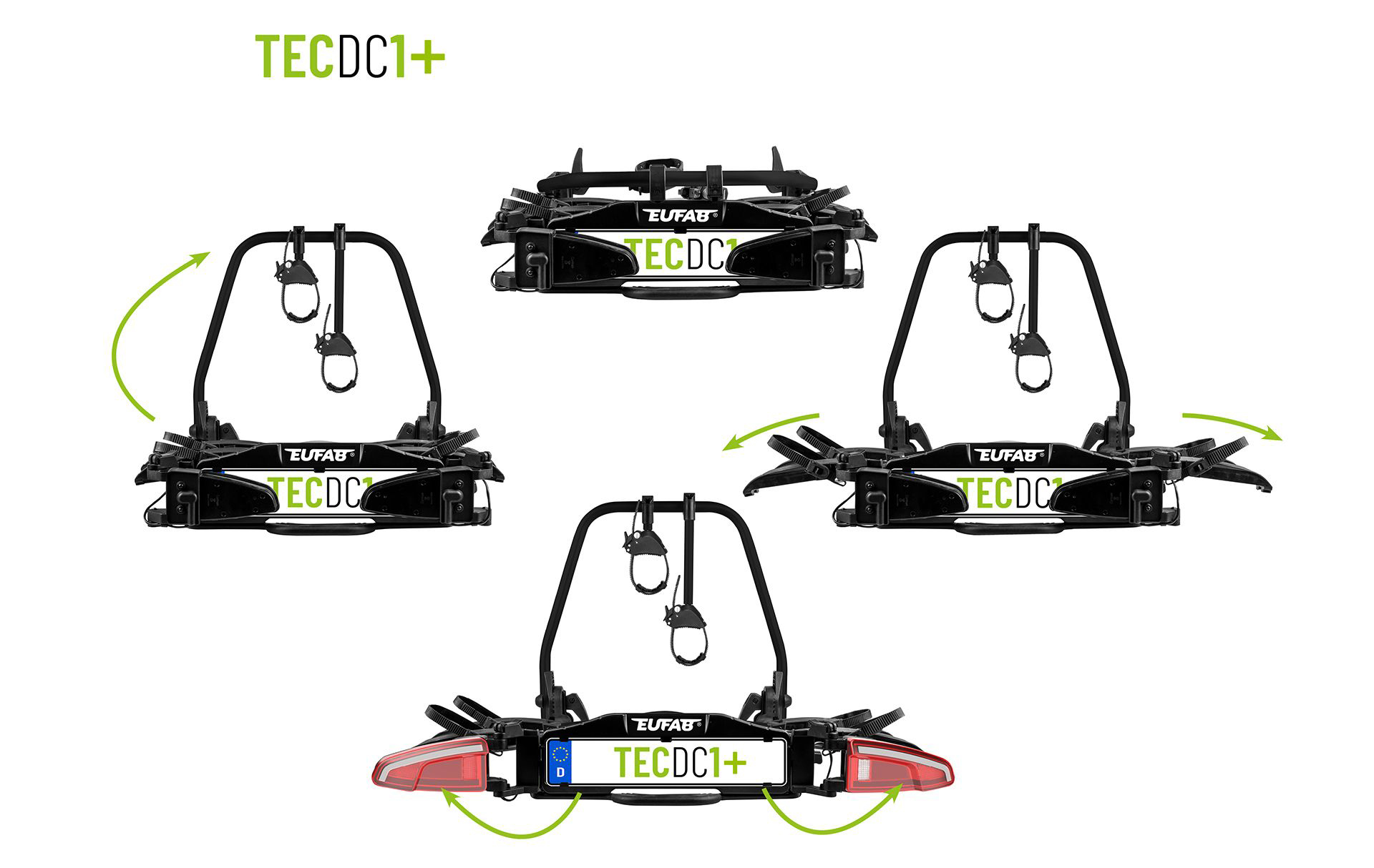 Bagażnik rowerowy TECDC1+ EUFAB_składanie
