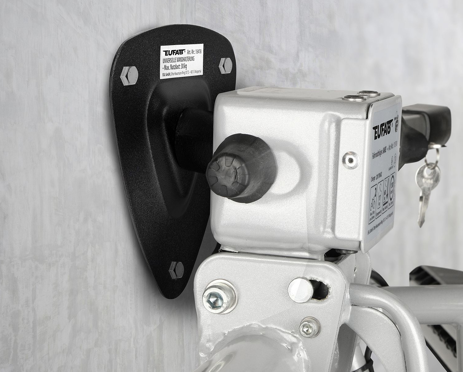 hak wieszak kula na bagażnik rowerowy